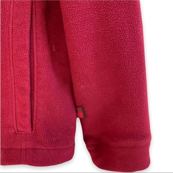 Woolrich Fleece Zip in Deep Red - Picture 4 of 7
